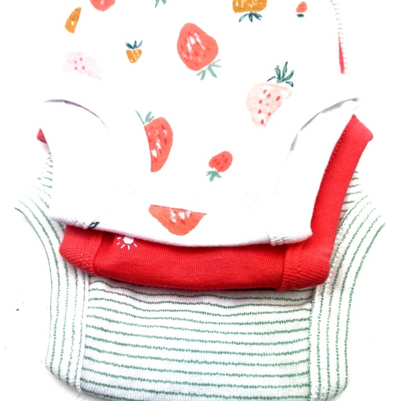 Baby Bodysuit Set Size Newborn NB Girls 3pc Snap buttons Children Kids One piece - Picture 5 of 7